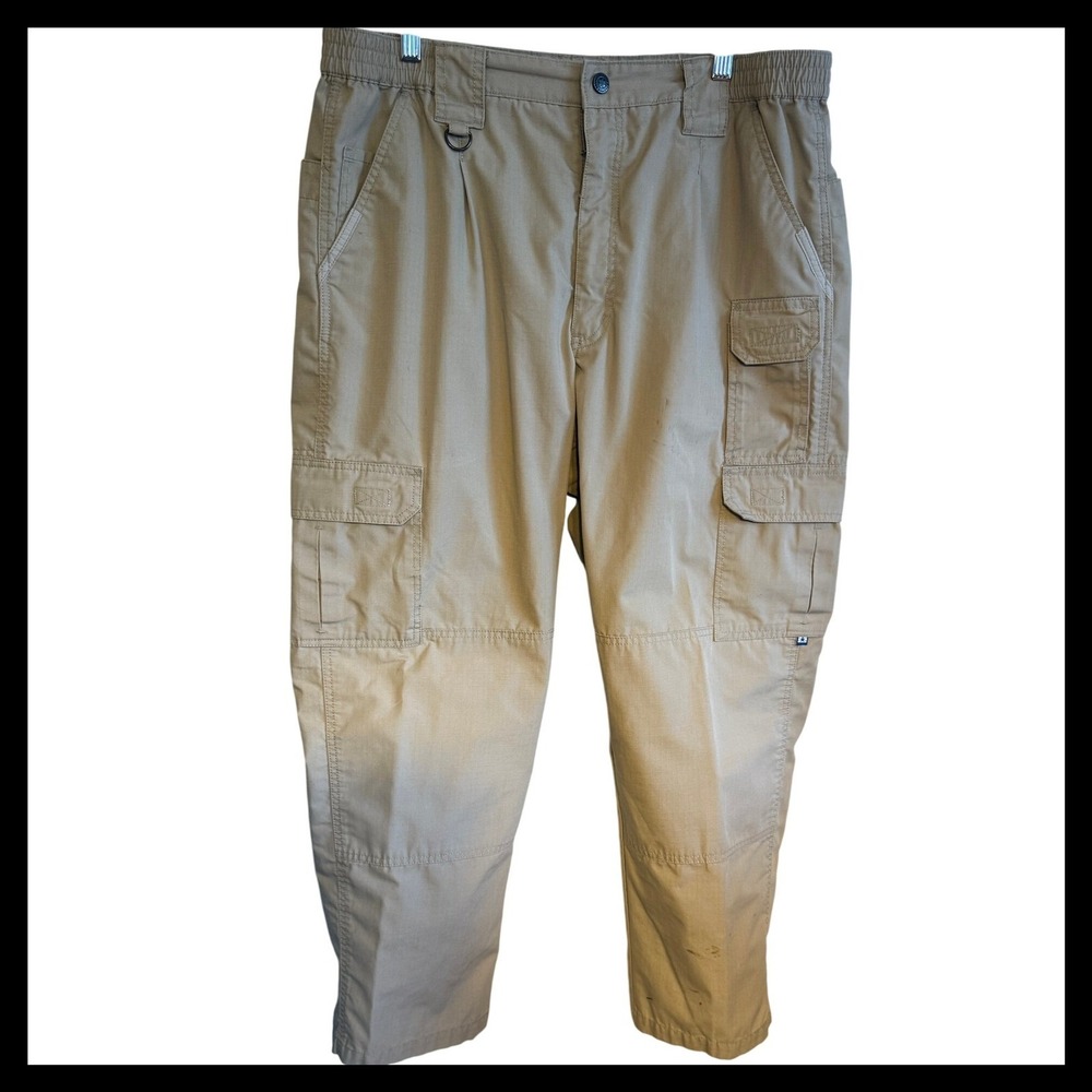 PROPER Men's Khaki Cargo Pants Size 38x30 Tactical Work Utility Pockets